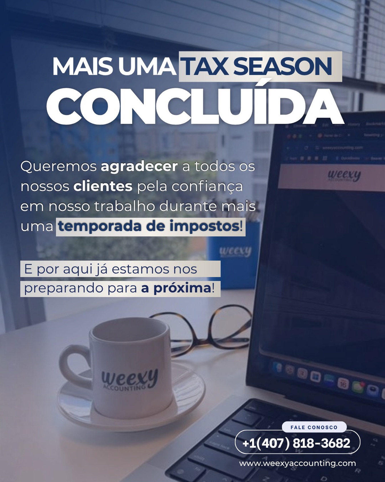 ✨ Mais uma Tax Season concluída!🇺🇸

Queremos agradecer a todos os nossos clientes pela confiança em nosso trabalho d...